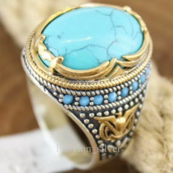 Handmade Unisex Turquoise Ring! - Picture 6 of 6